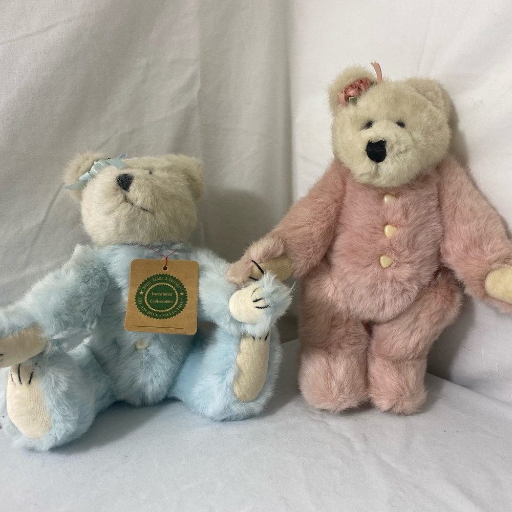 Boyds Bears 1996 The Archive Collection Guinevere + Blue Boy Bear Lot of 2